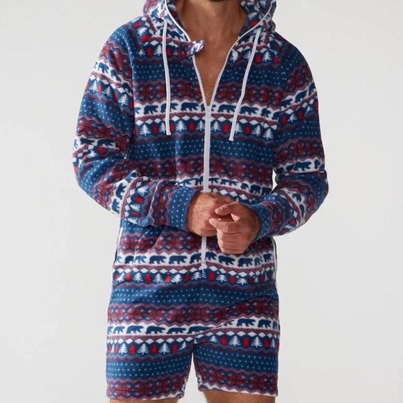 Chubbies Woodland 2.0 Fleece Romper Size Men's Small - Picture 1 of 14